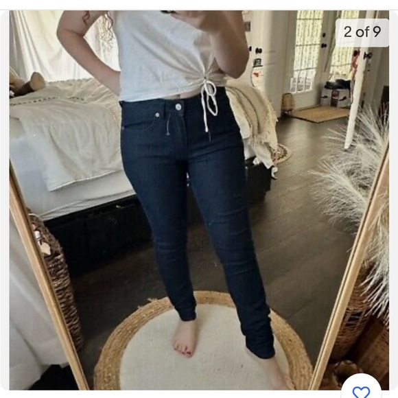 Women’s American Giant 218 SKINNY STRETCH INDIGO MOUNTAIN WASH Size 29 - Picture 14 of 16